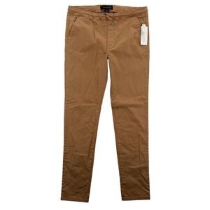 Treasure & Bond Pants Youth XXL 18/20 Tan Chino Jogger Elastic Waist Drawstring